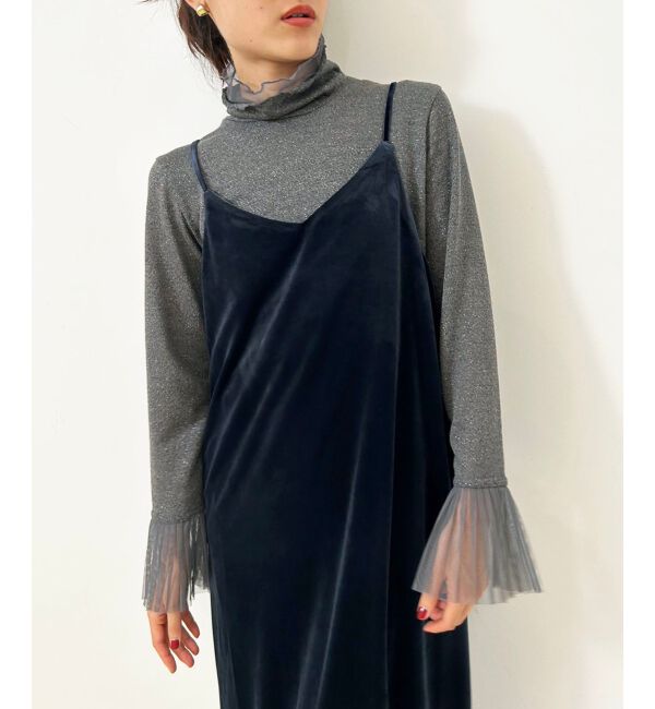 le.coeur blanc「ベロアキャミワンピース」|ワンピース|