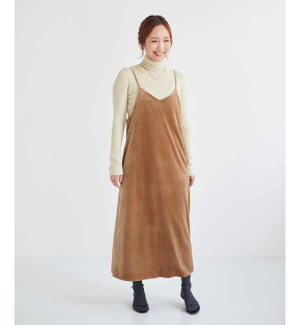 le.coeur blanc「ベロアキャミワンピース」|ワンピース|