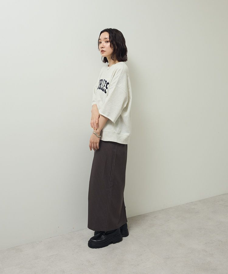 Green Parks「5分袖刺繍ロゴトレTEE」|Tシャツ・カットソー|