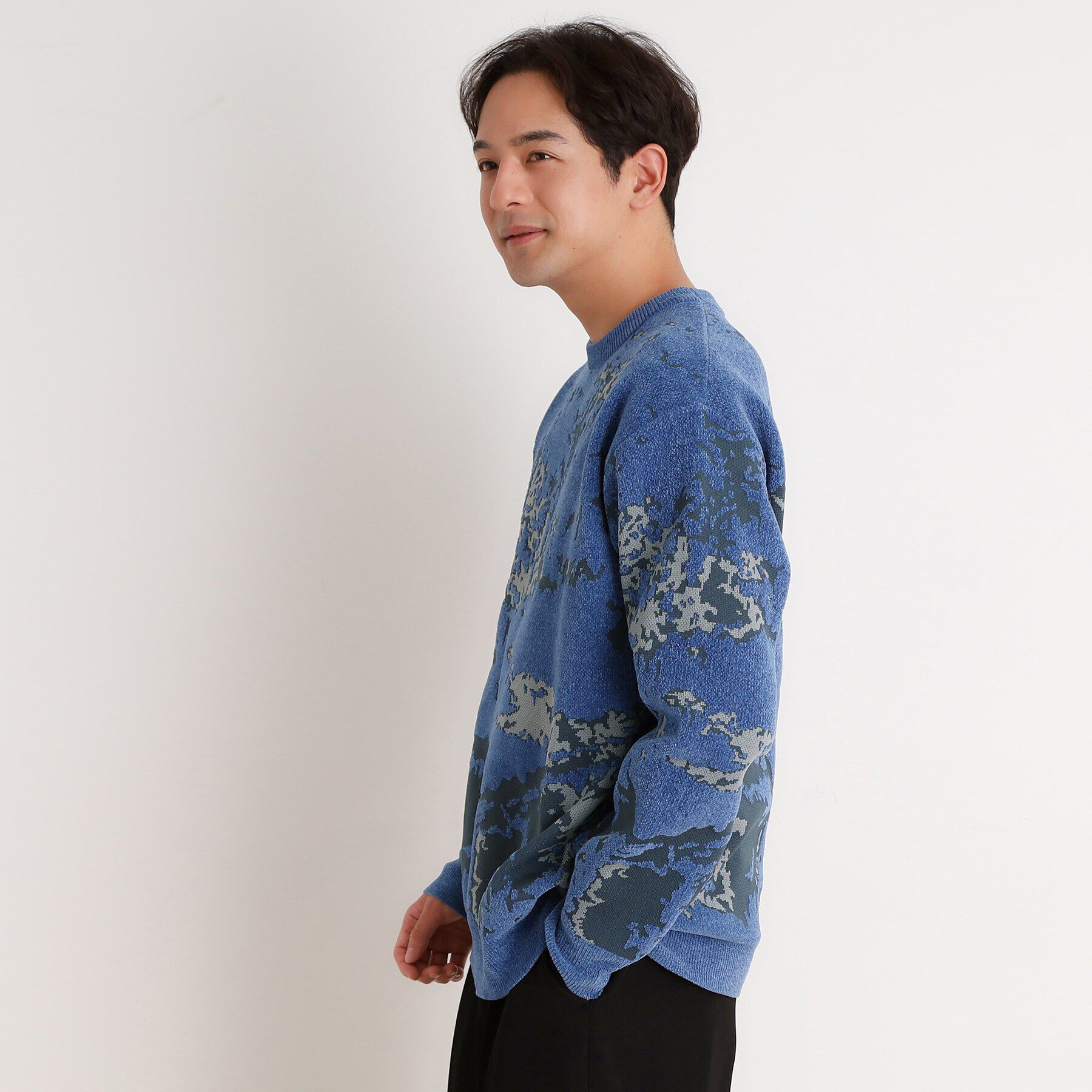 THE SHOP TK「ジャカード モールニット」|ニット・セーター|