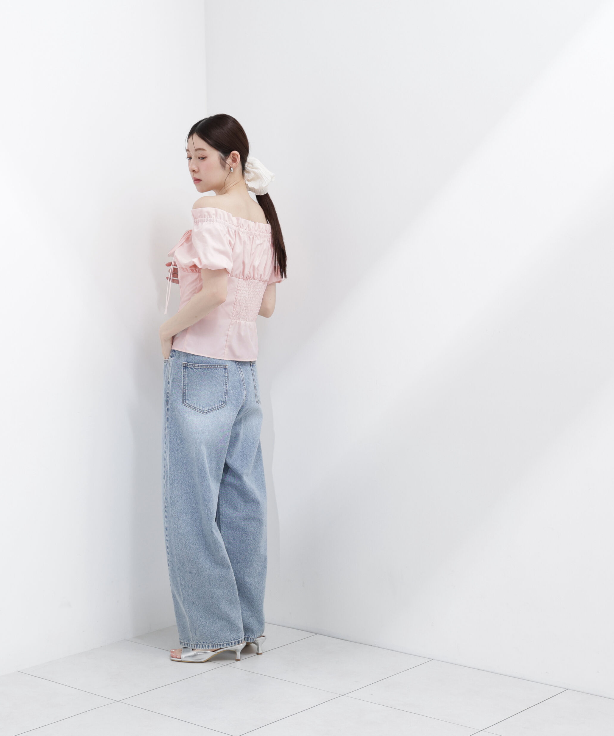 PROPORTION BODY DRESSING「＜青島心さんコラボ＞コラボオフショルリボンブラウス」|シャツ・ブラウス|