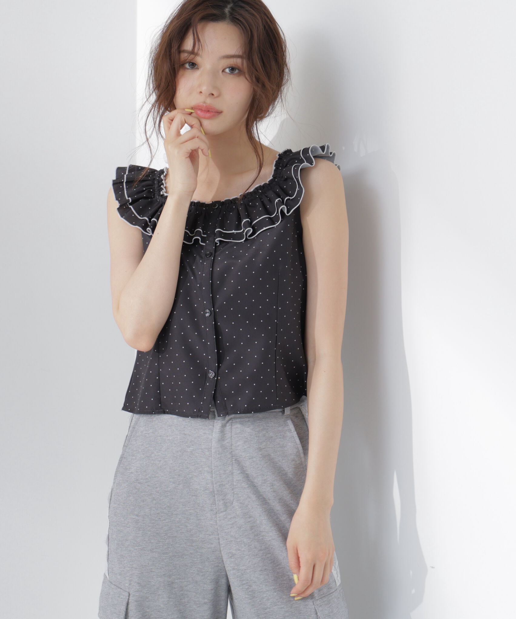 PROPORTION BODY DRESSING「ラッフルカラーブラウス」|シャツ・ブラウス|