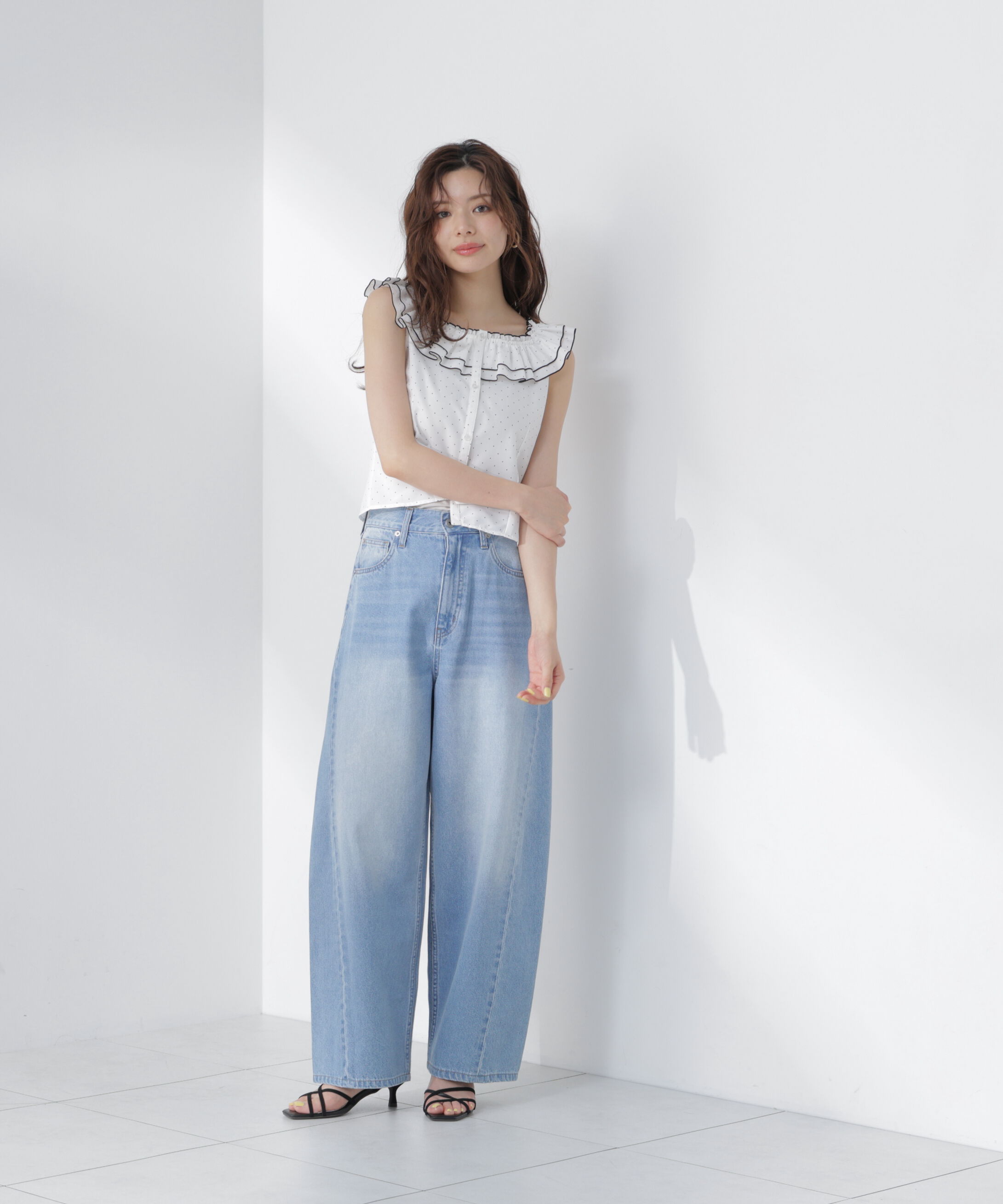 PROPORTION BODY DRESSING「ラッフルカラーブラウス」|シャツ・ブラウス|
