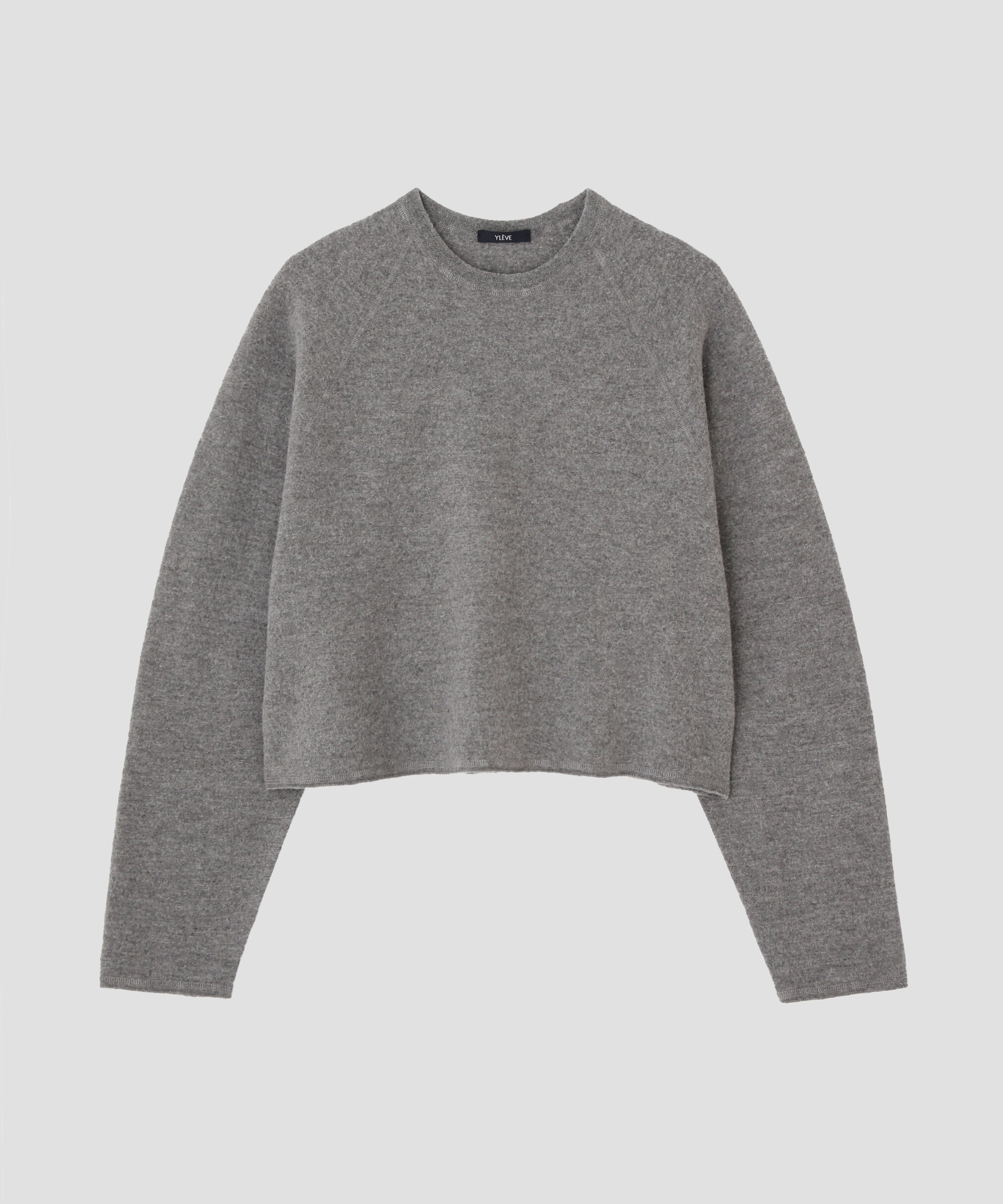 YLEVE 「YLEVE / ULTRAFINE MERINO MILLED WOOL KNIT PULL OVER」|ニット・セーター|