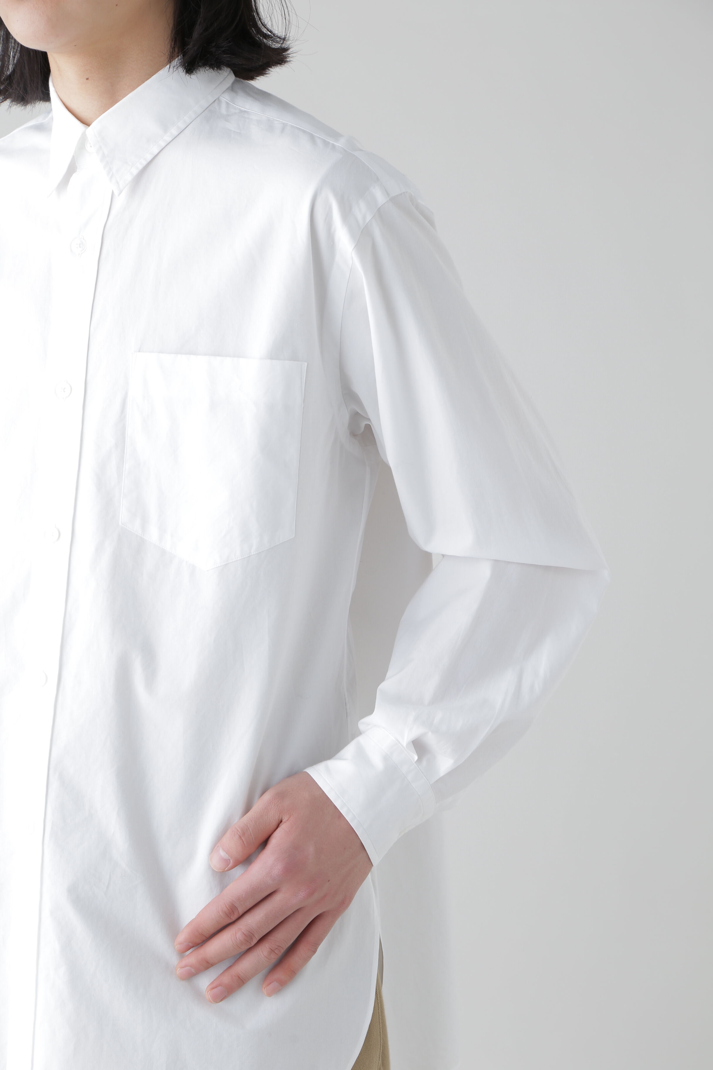 YLEVE 「YLEVE / HIGH DENSITY COTTON TYPEWRITER SH」|シャツ・ブラウス|