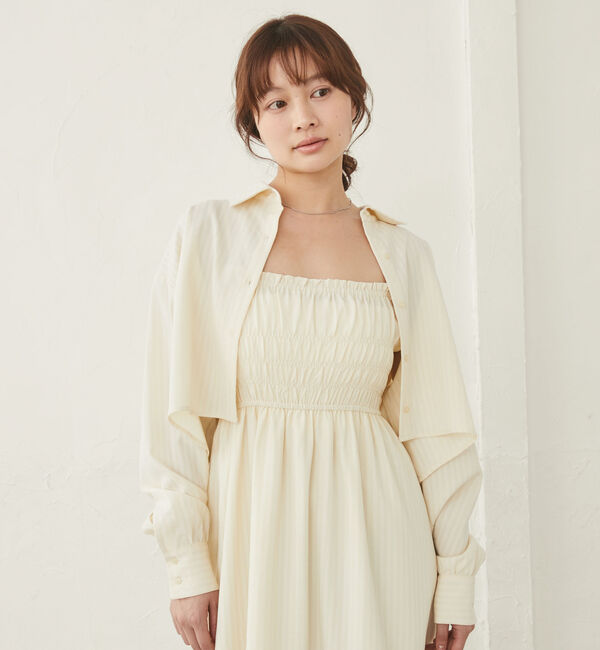 archives「ショートシャツ&times;シャーリングキャミワンピースＳＥＴ」|ワンピース|