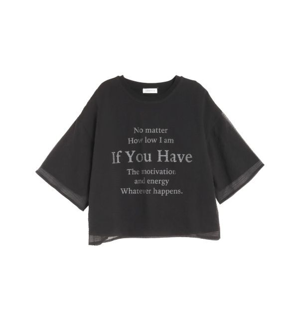 CALNAMUR「SHEER PLEATED LAYERED TEE/シアープレーテッドレイヤードTシャツ」|Tシャツ・カットソー|