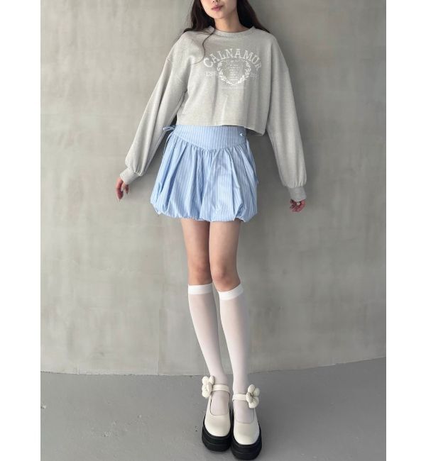 CALNAMUR「RIBBON COLLEGE LOGO SWEAT/リボンカレッジロゴスウェット」|Tシャツ・カットソー|