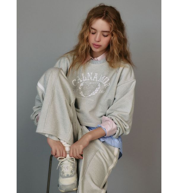 CALNAMUR「RIBBON COLLEGE LOGO SWEAT/リボンカレッジロゴスウェット」|Tシャツ・カットソー|