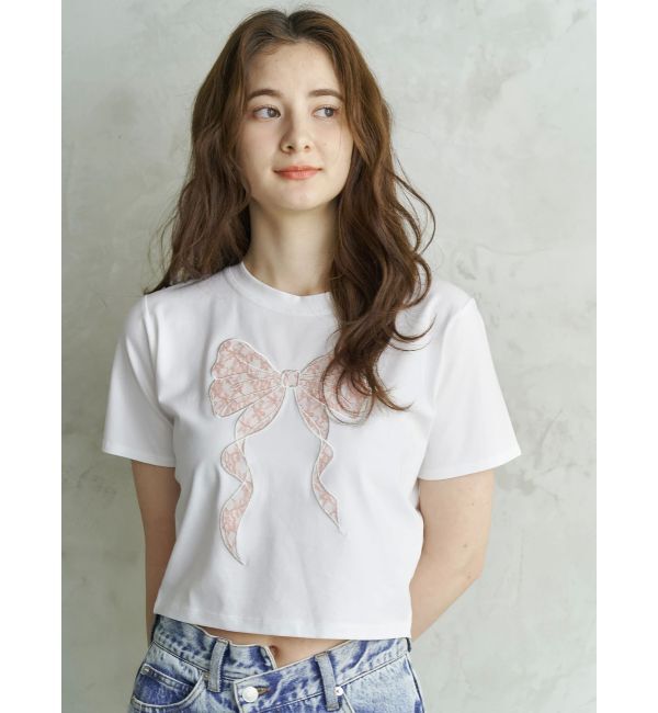 CALNAMUR「RIBBON ASSORT TEE/リボンアソートTシャツ」|Tシャツ・カットソー|