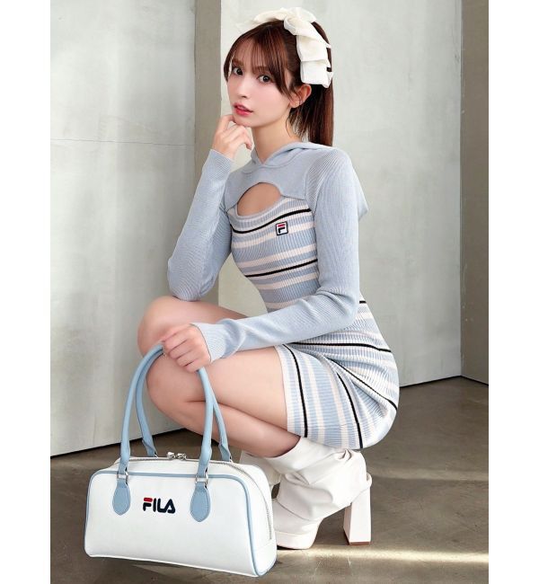 RESEXXY「【FILA】フーディミニニットワンピース」|ワンピース|