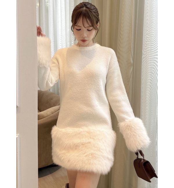 dazzlin「ファーニットワンピース」|ワンピース|
