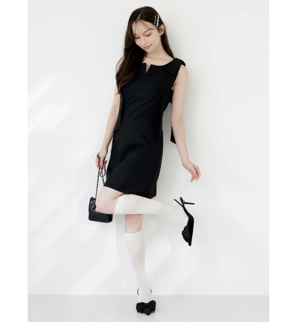 dazzlin「2WAYショルダーリボンミニワンピース」|ワンピース|