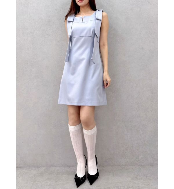 dazzlin「2WAYショルダーリボンミニワンピース」|ワンピース|