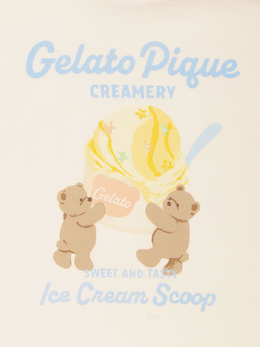 GELATO PIQUE KIDS & BABY「【BABY】【接触冷感】アイスクリームベアワンポイントTシャツ」|その他ベビーウェア|
