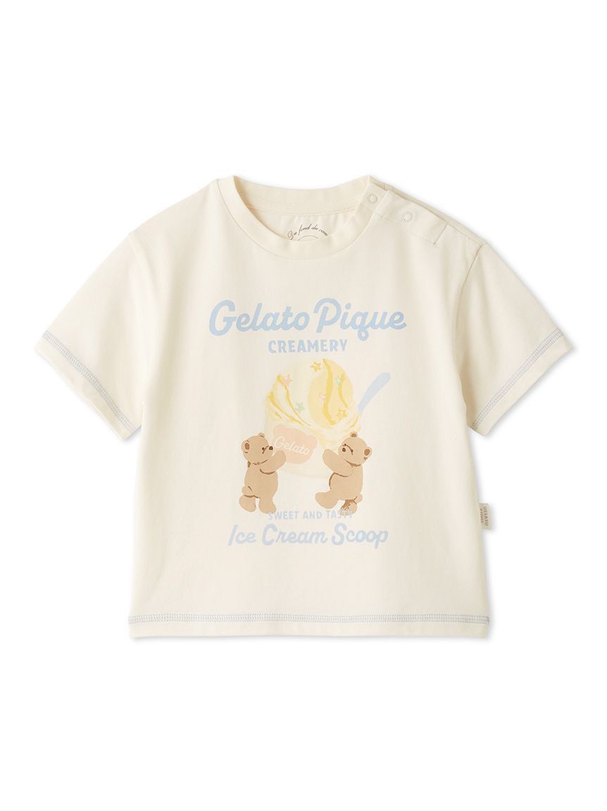 GELATO PIQUE KIDS & BABY「【BABY】【接触冷感】アイスクリームベアワンポイントTシャツ」|その他ベビーウェア|