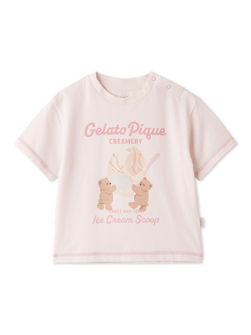 GELATO PIQUE KIDS & BABY「【BABY】【接触冷感】アイスクリームベアワンポイントTシャツ」|その他ベビーウェア|
