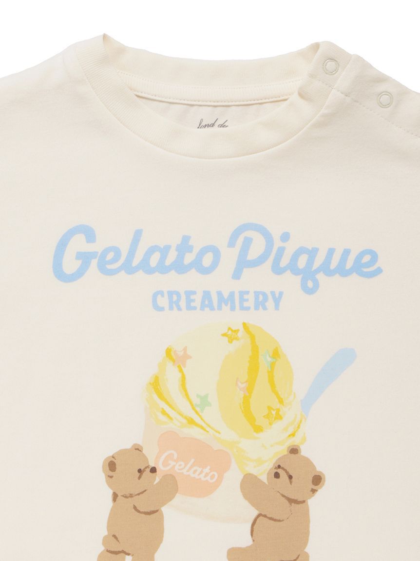 GELATO PIQUE KIDS & BABY「【BABY】【接触冷感】アイスクリームベアワンポイントTシャツ」|その他ベビーウェア|
