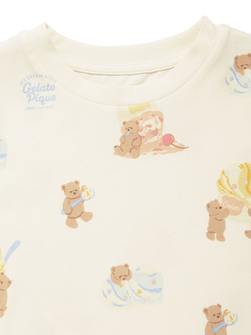GELATO PIQUE KIDS & BABY「【KIDS】【接触冷感】アイスクリームベア柄Tシャツ」|ルームウェア|