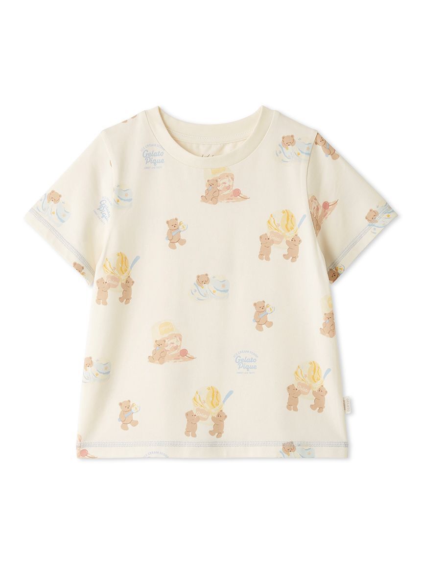 GELATO PIQUE KIDS & BABY「【KIDS】【接触冷感】アイスクリームベア柄Tシャツ」|ルームウェア|