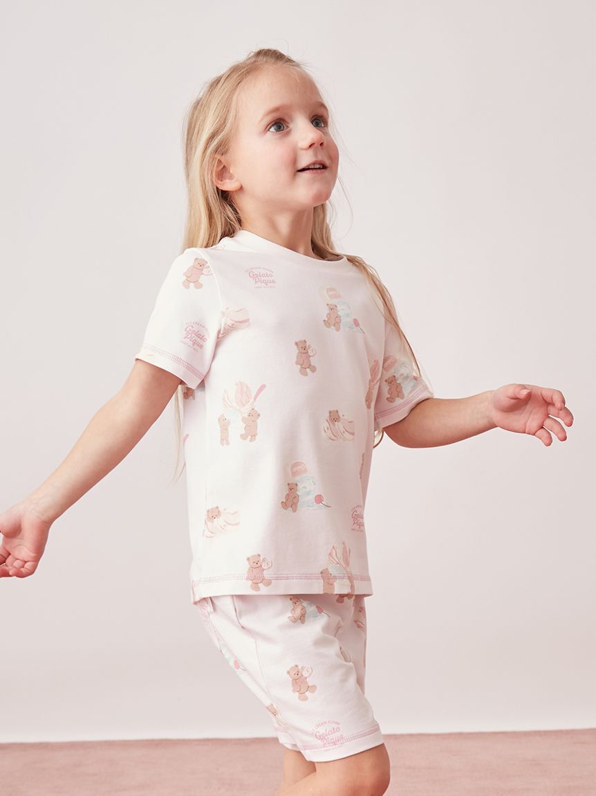 GELATO PIQUE KIDS & BABY「【KIDS】【接触冷感】アイスクリームベア柄Tシャツ」|ルームウェア|