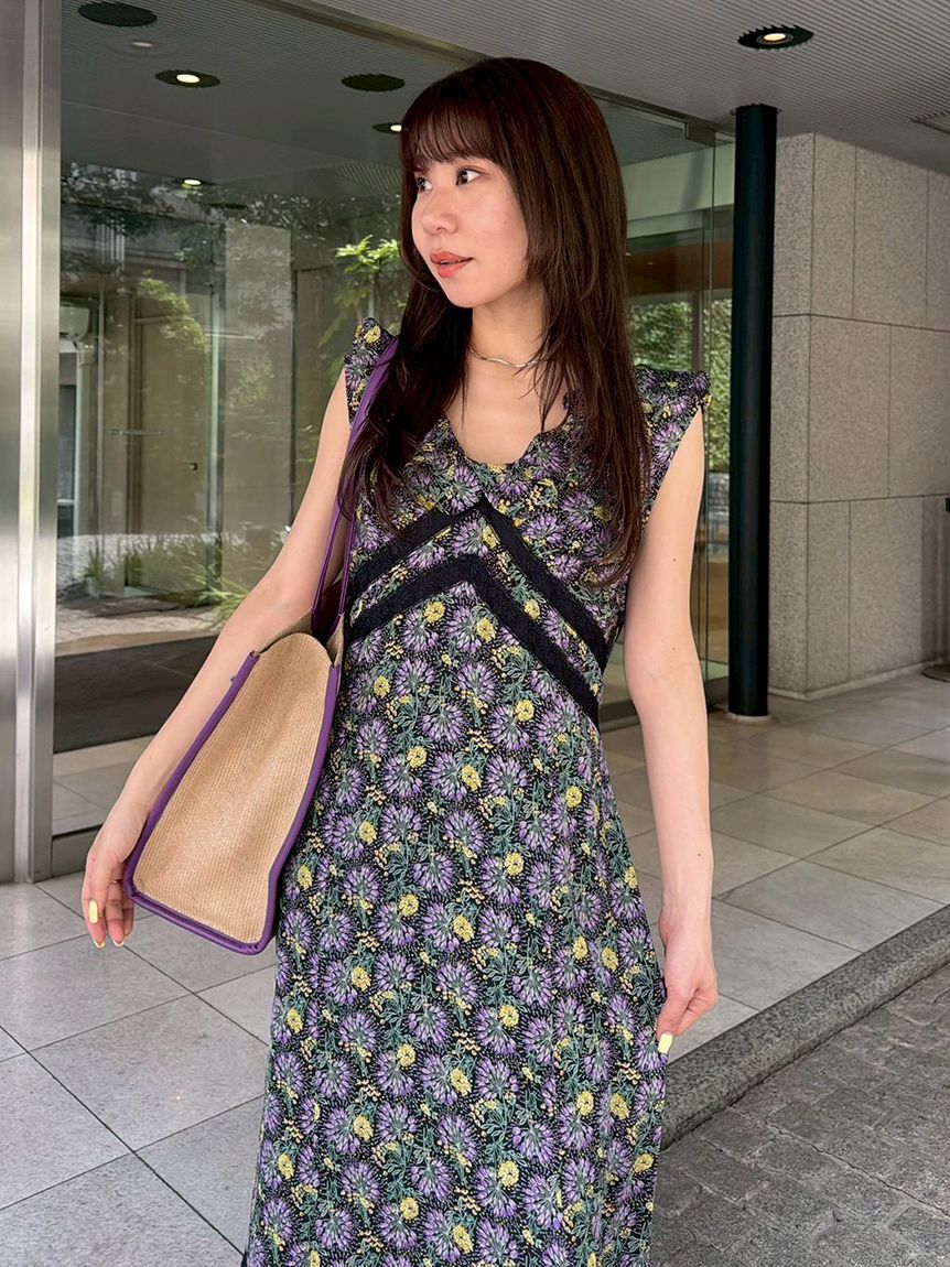 LILY BROWN「【LILY BROWN&times;ANNA SUI】フラワープリントワンピース」|ワンピース|