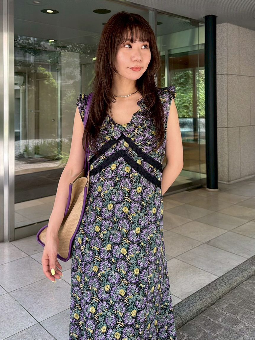 LILY BROWN「【LILY BROWN&times;ANNA SUI】フラワープリントワンピース」|ワンピース|