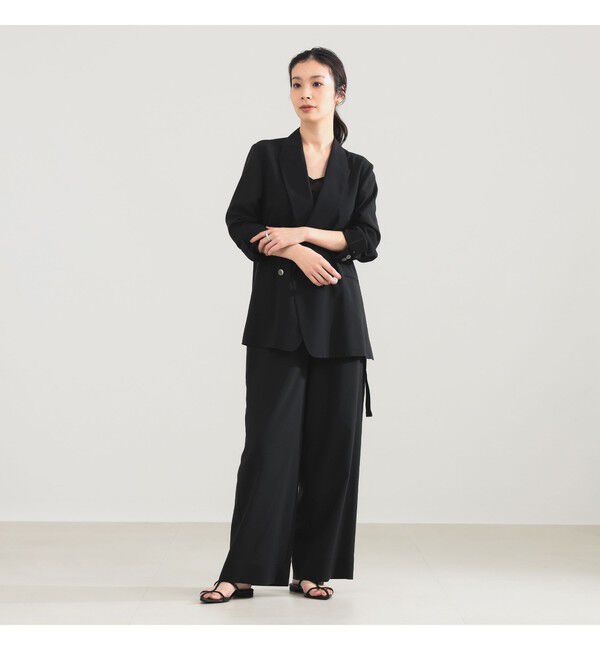 Demi-Luxe BEAMS 「AK+1 / シアー 4ボタン ダブル ジャケット」|ダッフルコート|