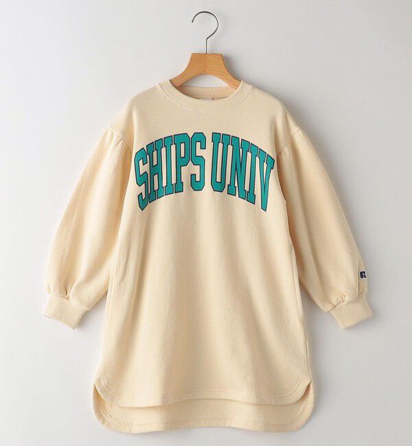 SHIPS KIDS「【SHIPS KIDS別注】RUSSELL ATHLETIC:140～150cm / ワンピース」|ワンピース|アイボリー