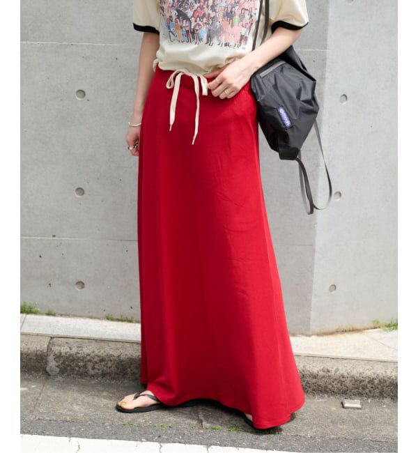 OUTDOOR PRODUCTS Usual Things「ストレッチジャージーナローカラースカート セットアップ対応」|スカート|