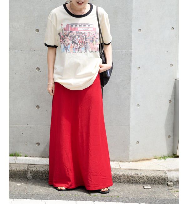 OUTDOOR PRODUCTS Usual Things「ストレッチジャージーナローカラースカート セットアップ対応」|スカート|