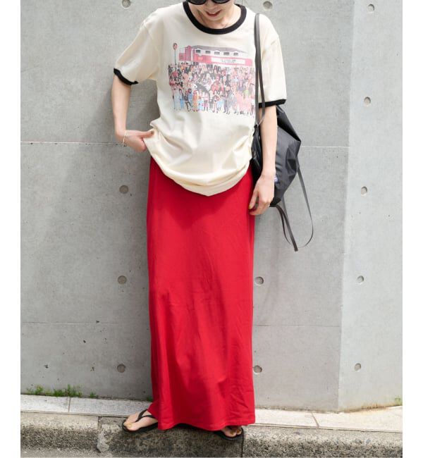 OUTDOOR PRODUCTS Usual Things「ストレッチジャージーナローカラースカート セットアップ対応」|スカート|