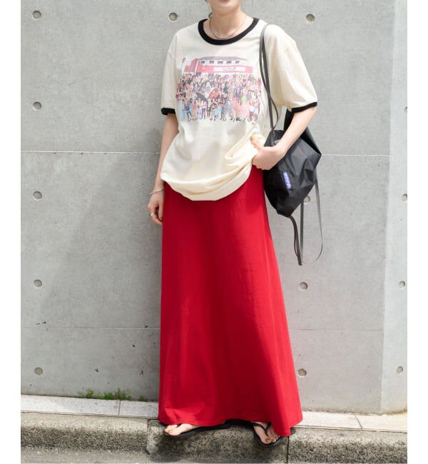 OUTDOOR PRODUCTS Usual Things「ストレッチジャージーナローカラースカート セットアップ対応」|スカート|