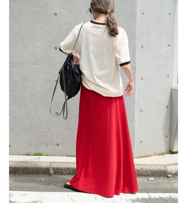 OUTDOOR PRODUCTS Usual Things「ストレッチジャージーナローカラースカート セットアップ対応」|スカート|