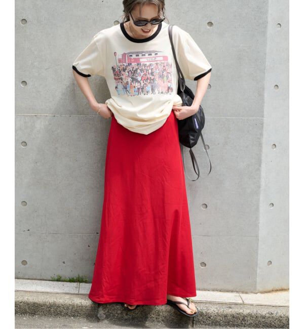 OUTDOOR PRODUCTS Usual Things「ストレッチジャージーナローカラースカート セットアップ対応」|スカート|