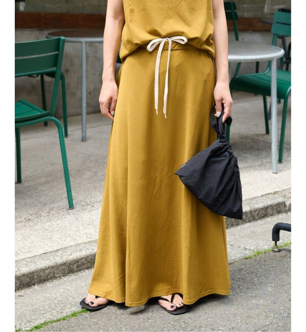 OUTDOOR PRODUCTS Usual Things「ストレッチジャージーナローカラースカート セットアップ対応」|スカート|