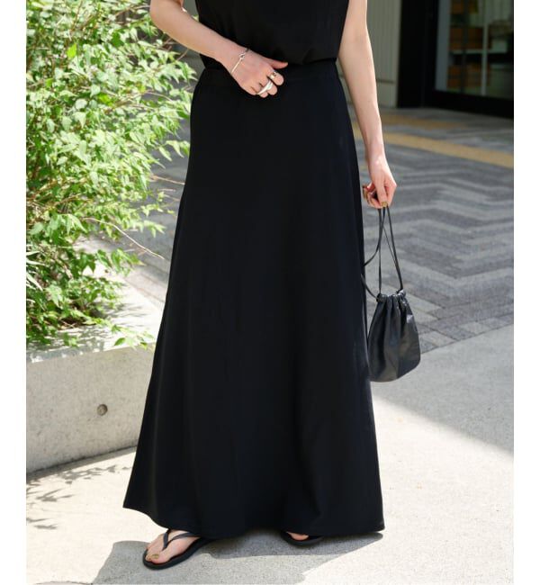 OUTDOOR PRODUCTS Usual Things「ストレッチジャージーナローカラースカート セットアップ対応」|スカート|