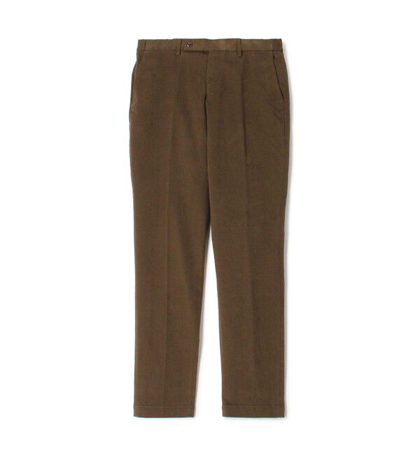 TOMORROWLAND MENS「コットンポリウレタン ピーチスキンイージースラックス SONDRIO」|スラックス|57 カーキ