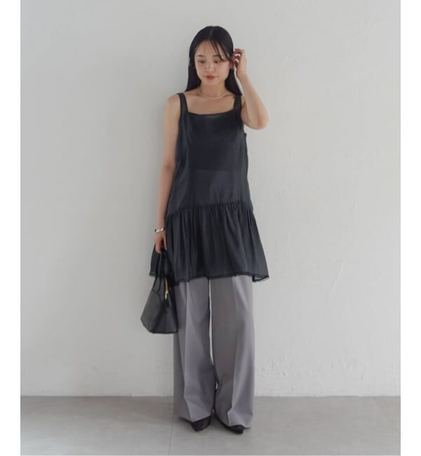 NOBLE「【洗える】le / ル SHEER LAYERED MINI OP」|ワンピース|