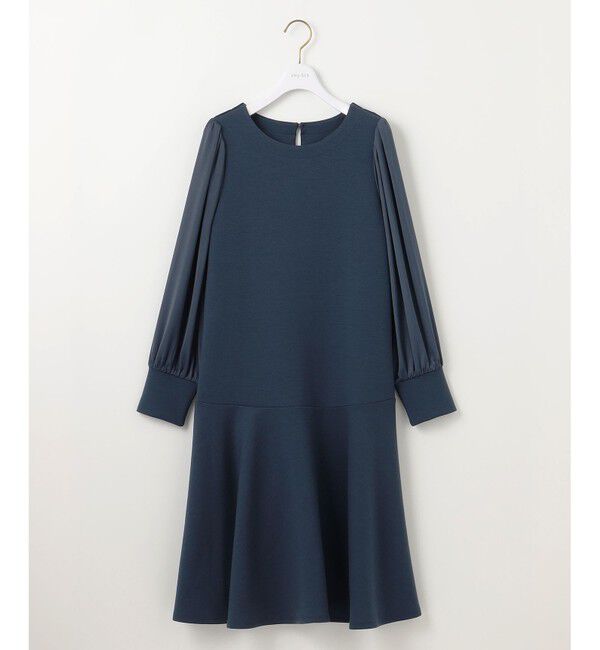 ANY SIS「【洗える】サテンコンビダンボール ワンピース」|ワンピース|