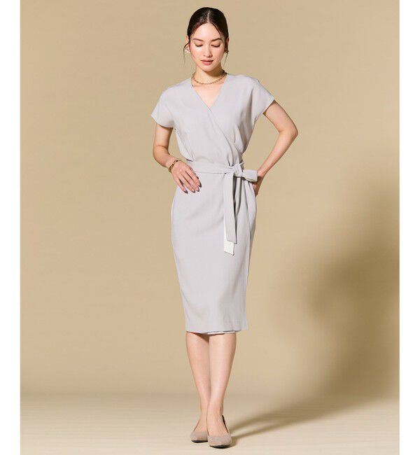 BEIGE,「【Lsize・セットアップ対応】CINDY / ラップドレス」|ワンピース|