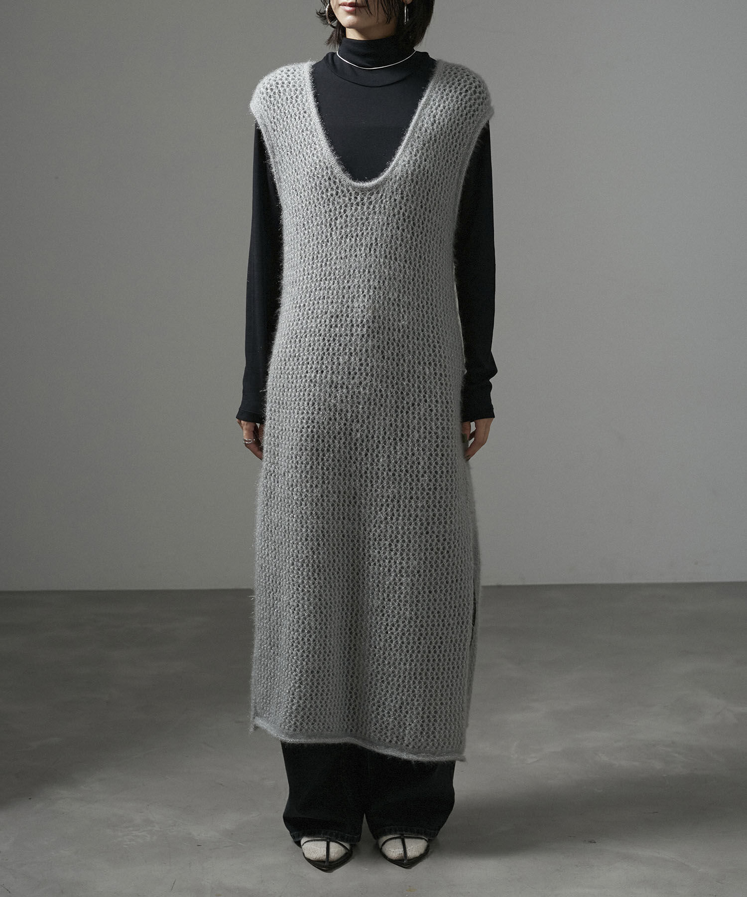 SALON adam et rope'「【WEB限定】フラッフィシアー2WAYワンピース」|ワンピース|