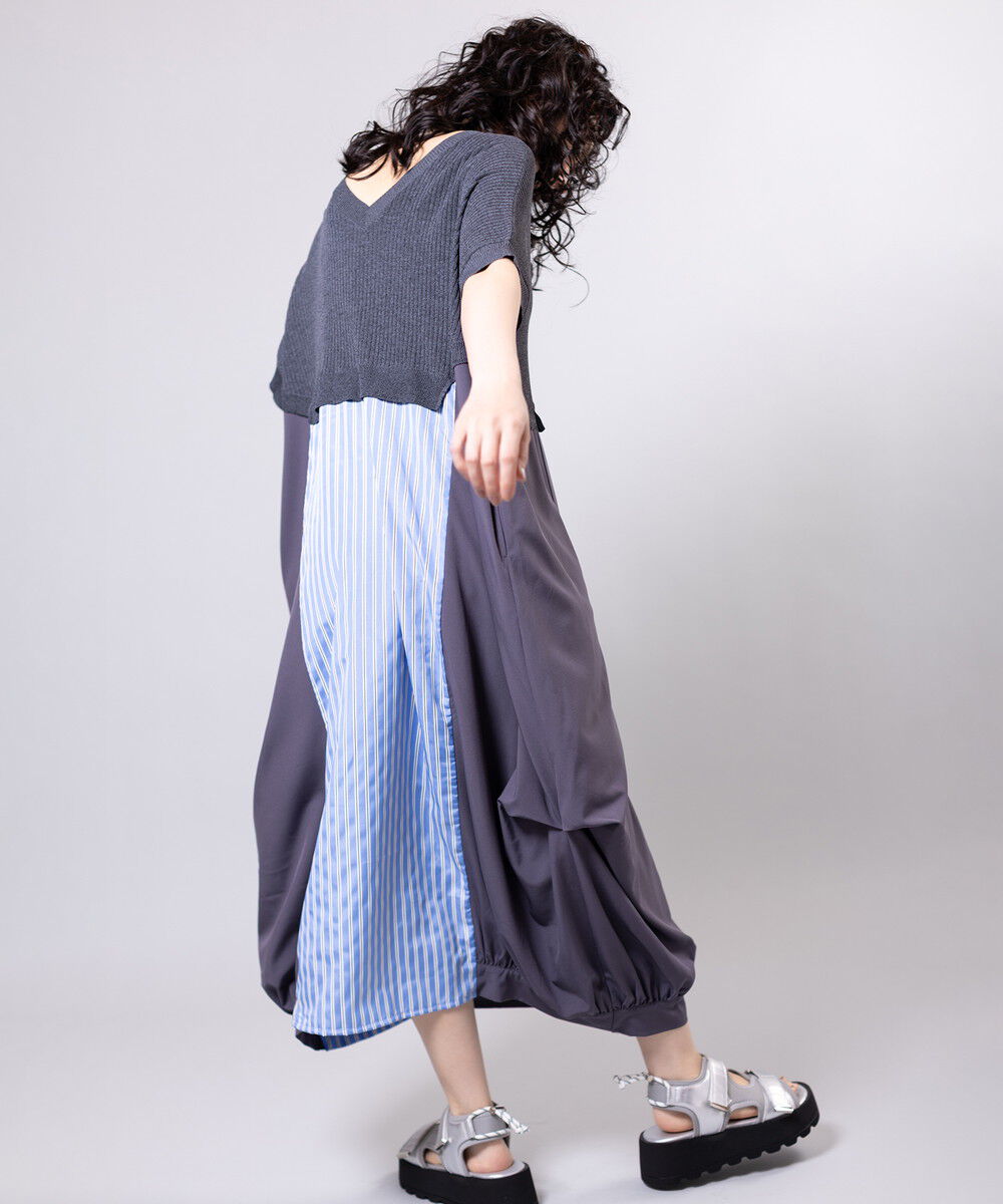  「2WAY切替コクーンニットワンピース」|ワンピース|