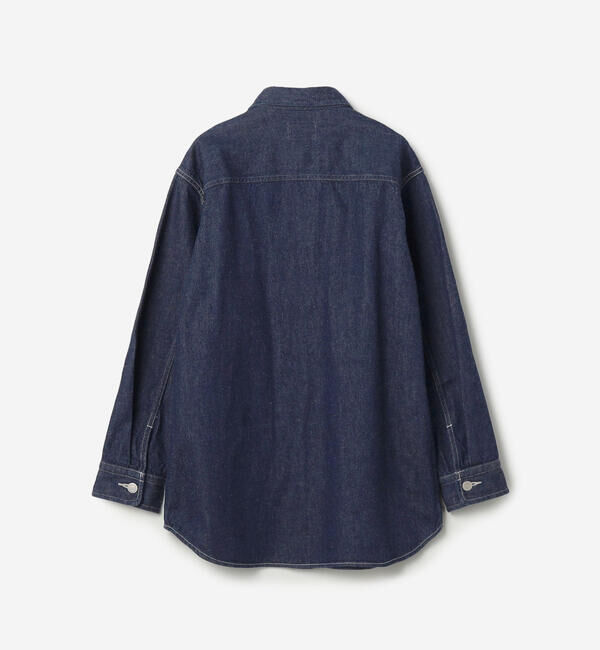 DANTON「DANTON | 11ozデニム ロングシャツジャケット WOMEN」|テーラードジャケット|
