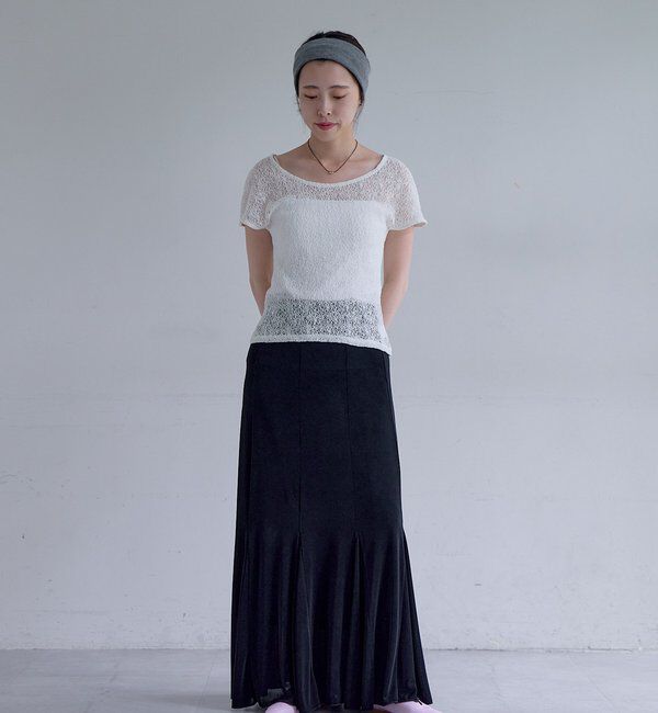 「【再入荷】シアーリブフレアースカート」|スカート|