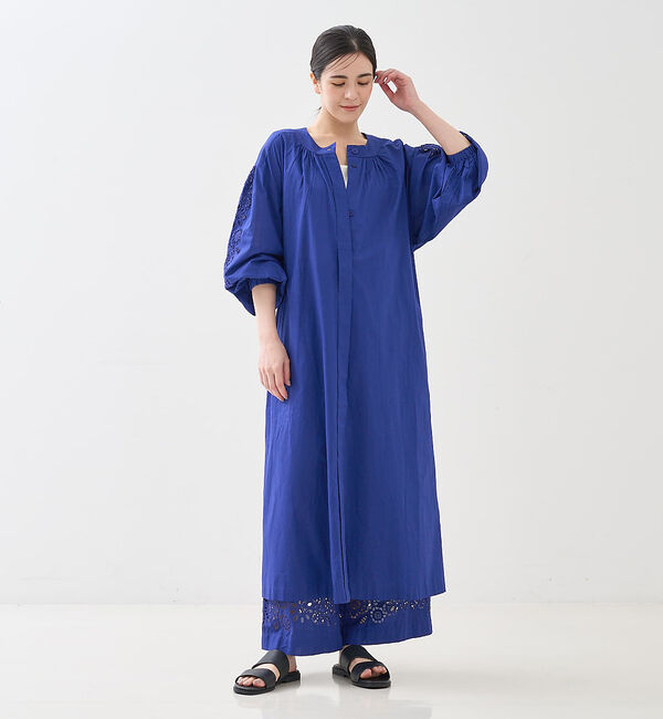 collex「アイレット刺繍ガウンワンピース」|ワンピース|