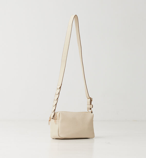 LOWELL things「【TVドラマ使用商品】Frec/WファスナースクエアショルダーBAG」|ショルダー・メッセンジャー|