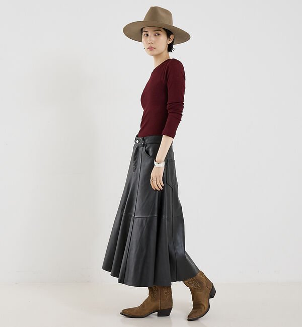 The Store by C' 「【COCUCA】ウールシフォンリブプルオーバー」|Tシャツ・カットソー|