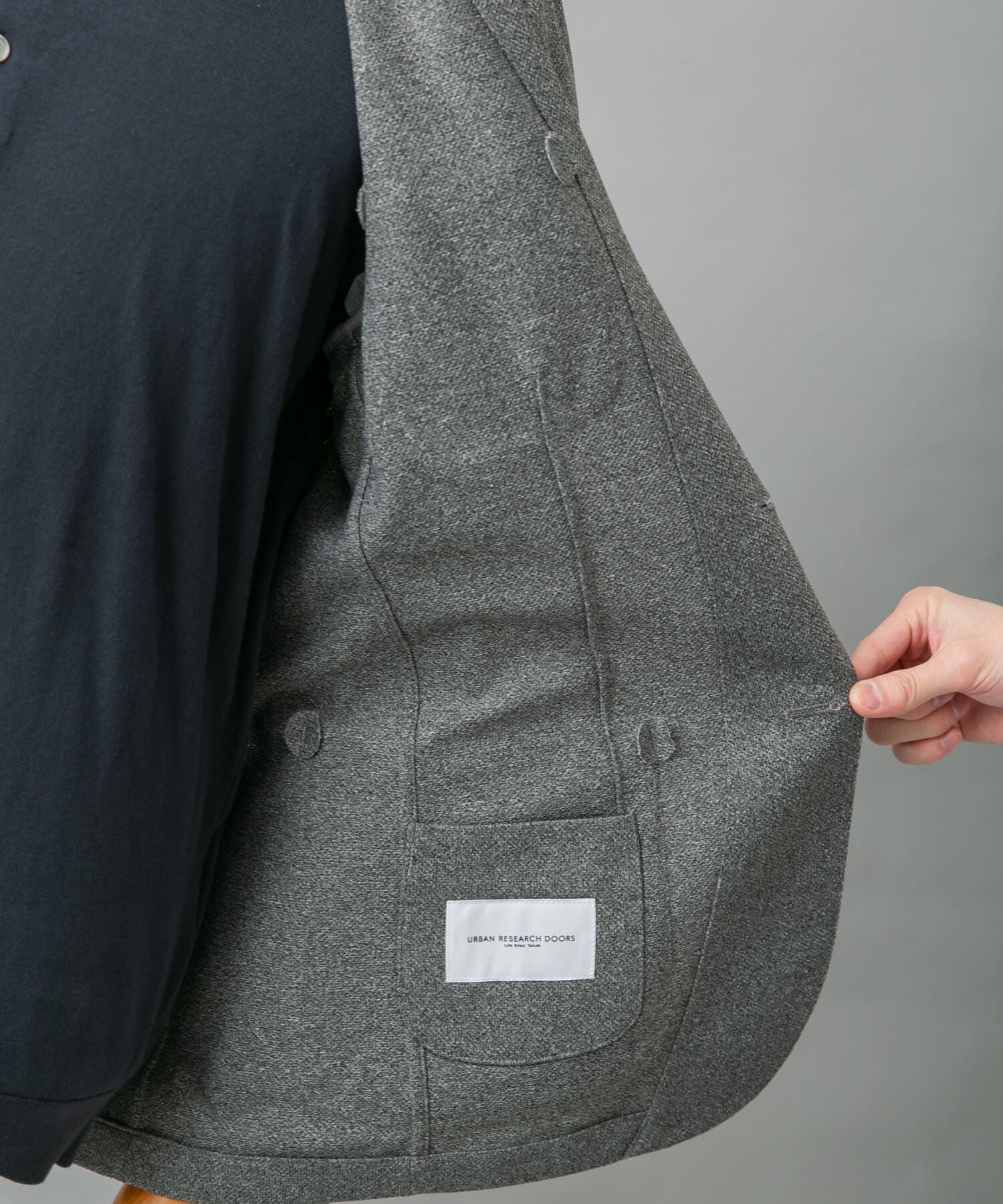 URBAN RESEARCH DOORS「『イージーケア/防シワ/速乾』LIFE STYLE TAILOR　メランジニットイージーJK」|その他|
