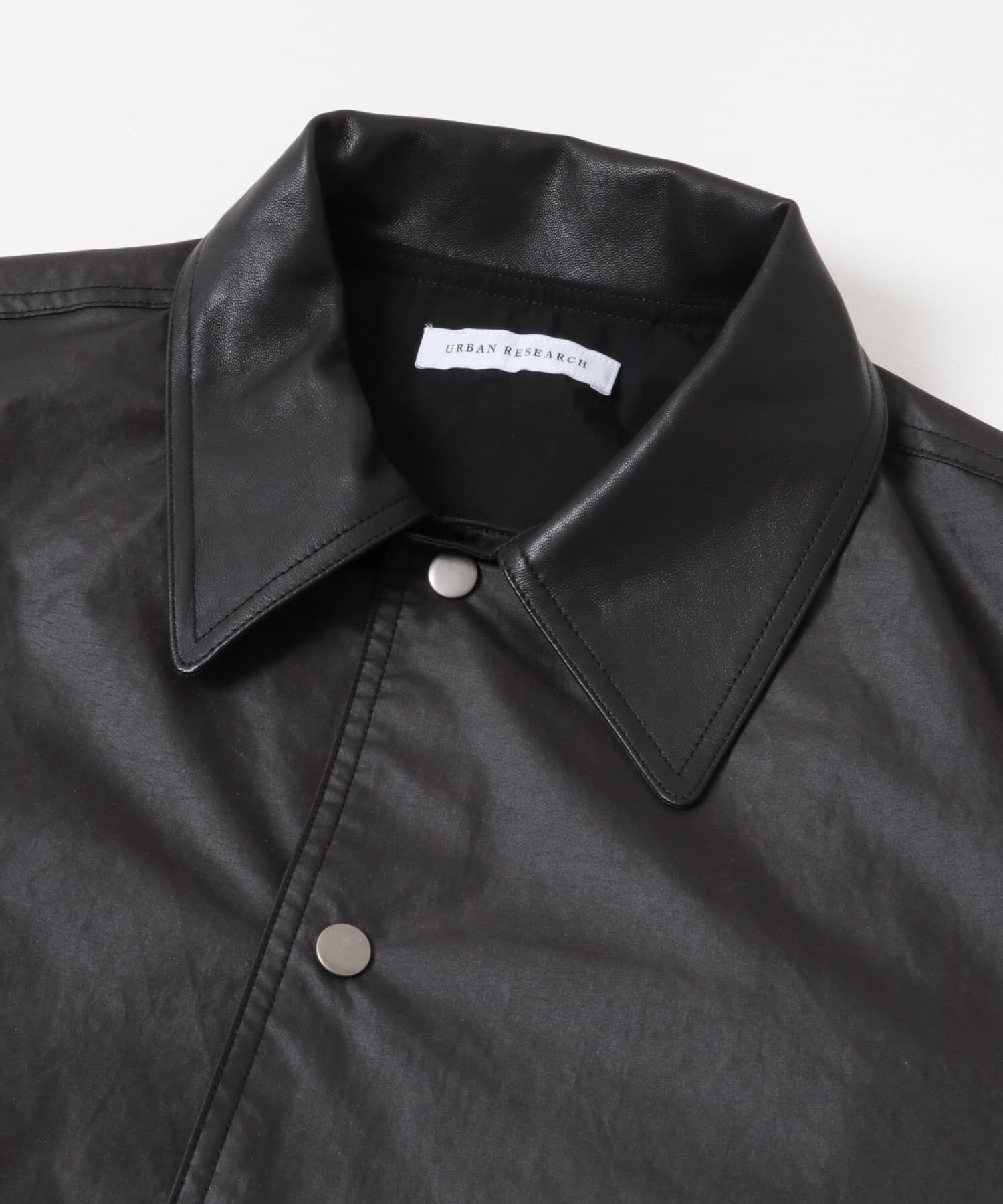 URBAN RESEARCH「NYLON HUNTING JACKET」|ノーカラーコート|